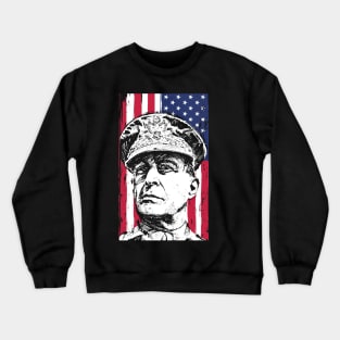 General Douglas MacArthur USA Flag Crewneck Sweatshirt